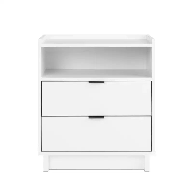 Prepac 23.75" Wide Simply Modern 2 Drawer Nightstand