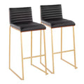 LumiSource Set of 2 30" Mason Mara Barstools