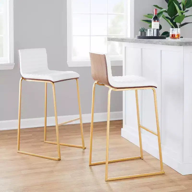 LumiSource Set of 2 30" Mason Mara Barstools