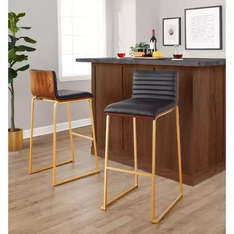 LumiSource Set of 2 30" Mason Mara Barstools