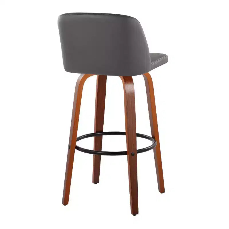 Set of 2 Toriano PU Leather Barstools - LumiSource: