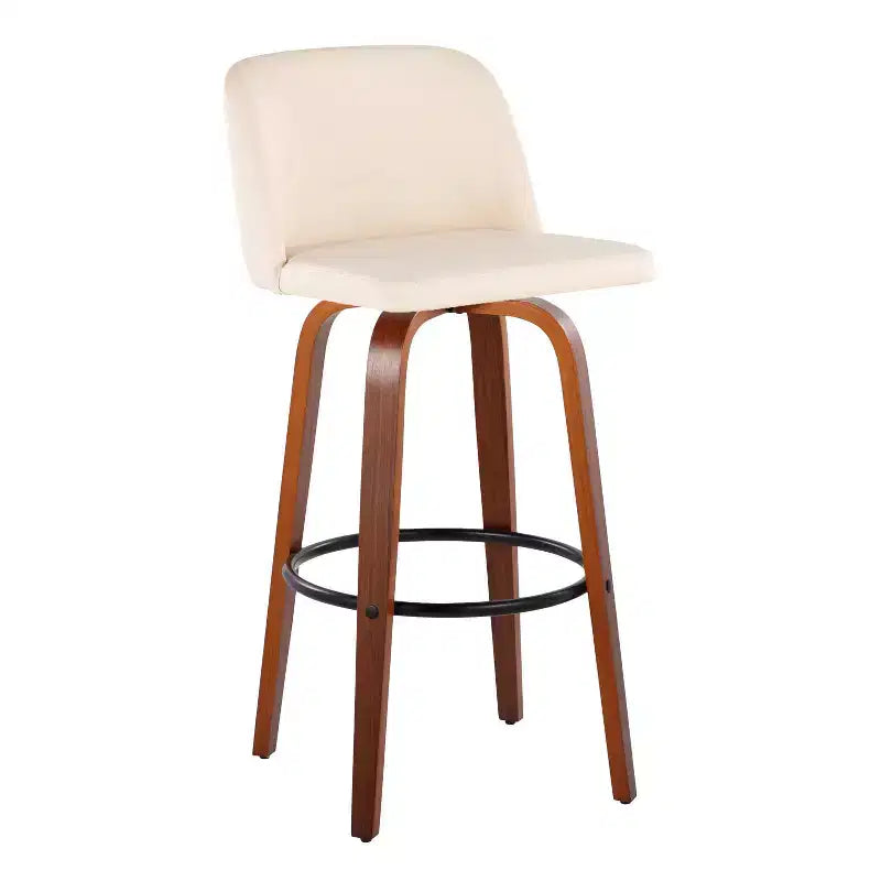 Set of 2 Toriano PU Leather Barstools - LumiSource:
