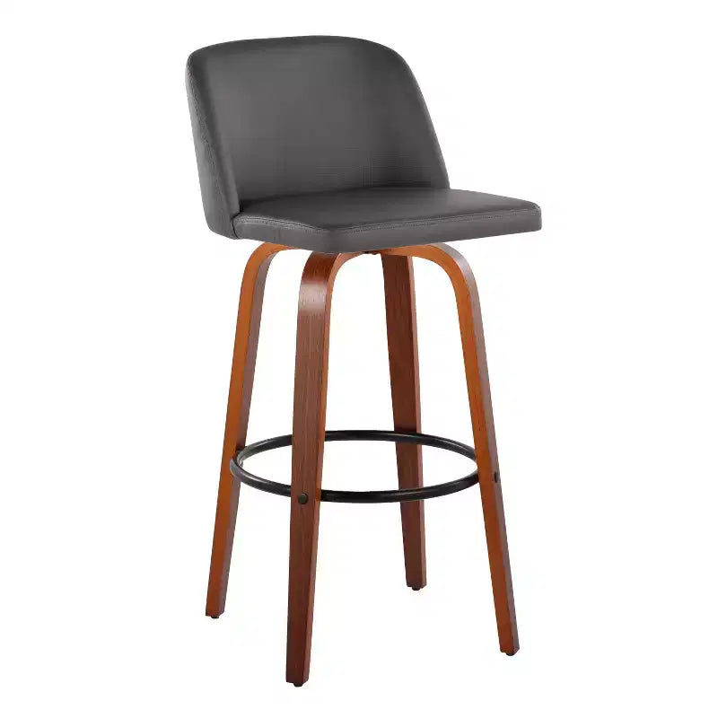 Set of 2 Toriano PU Leather Barstools - LumiSource: