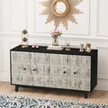 59.84 4 Doors Vintage Sideboard,Freestanding Sideboard Storage Cabinet