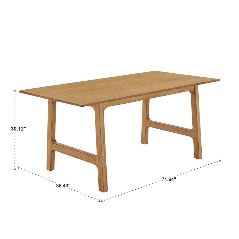 Pitea Scandinavian Wood Finish 71  Dining Table by iNSPIRE Q Modern