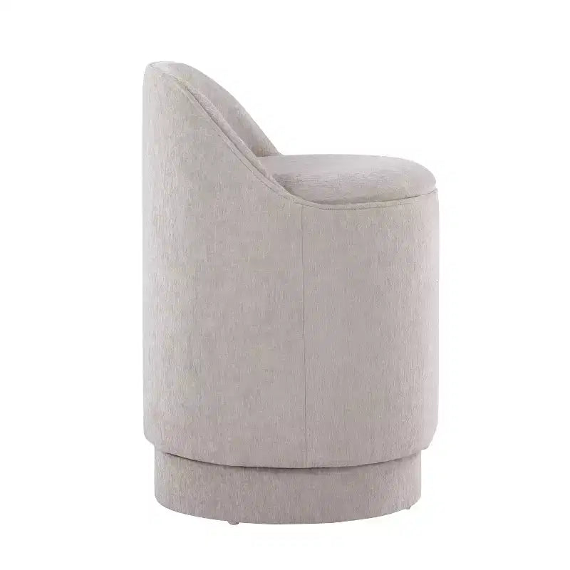 LumiSource Marla Upholstered Vanity Stool Fabric