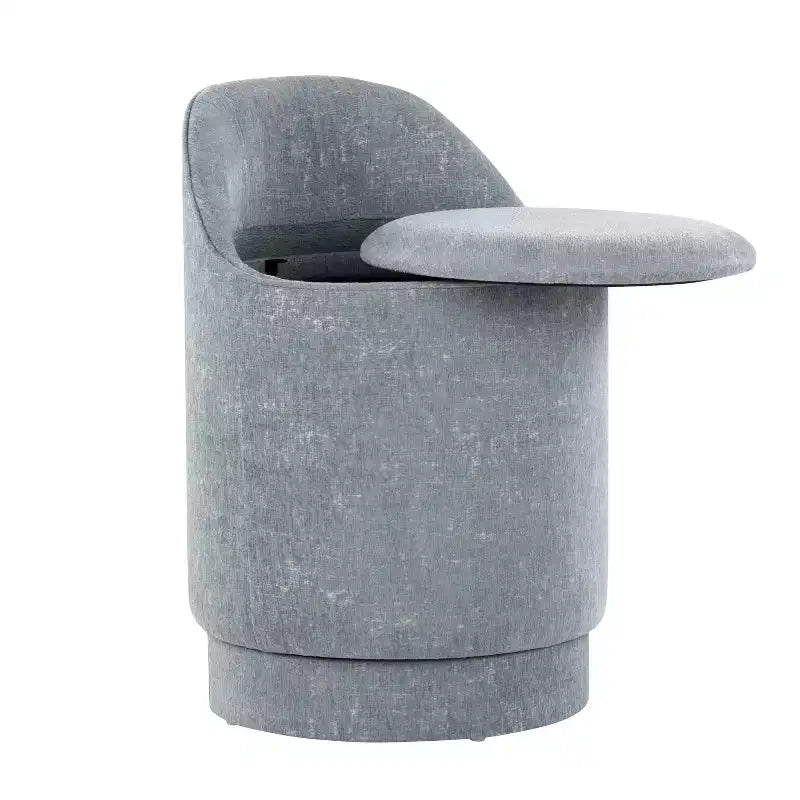 LumiSource Marla Upholstered Vanity Stool Fabric