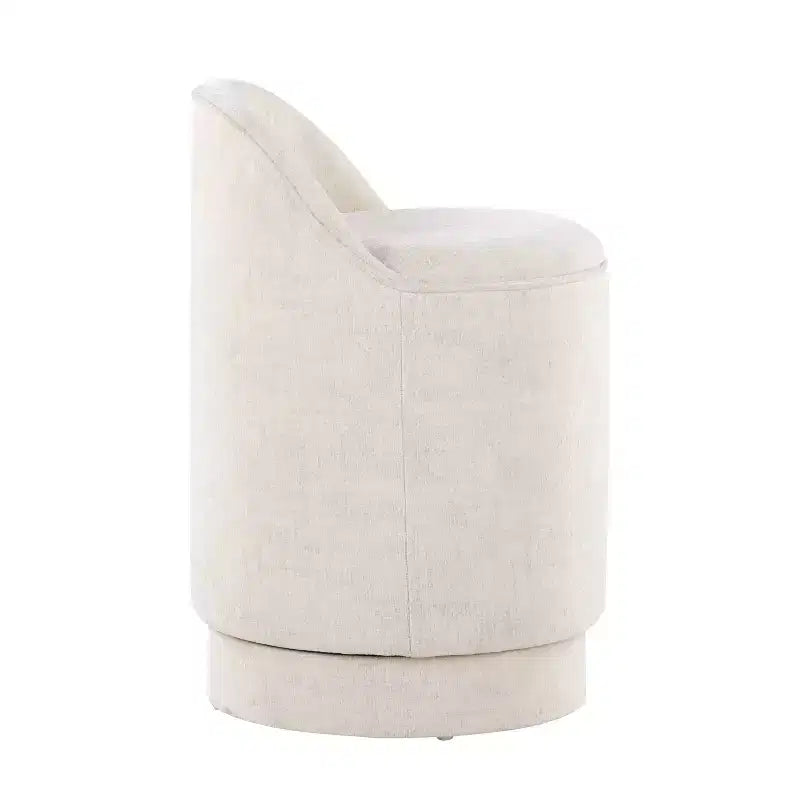 LumiSource Marla Upholstered Vanity Stool Fabric