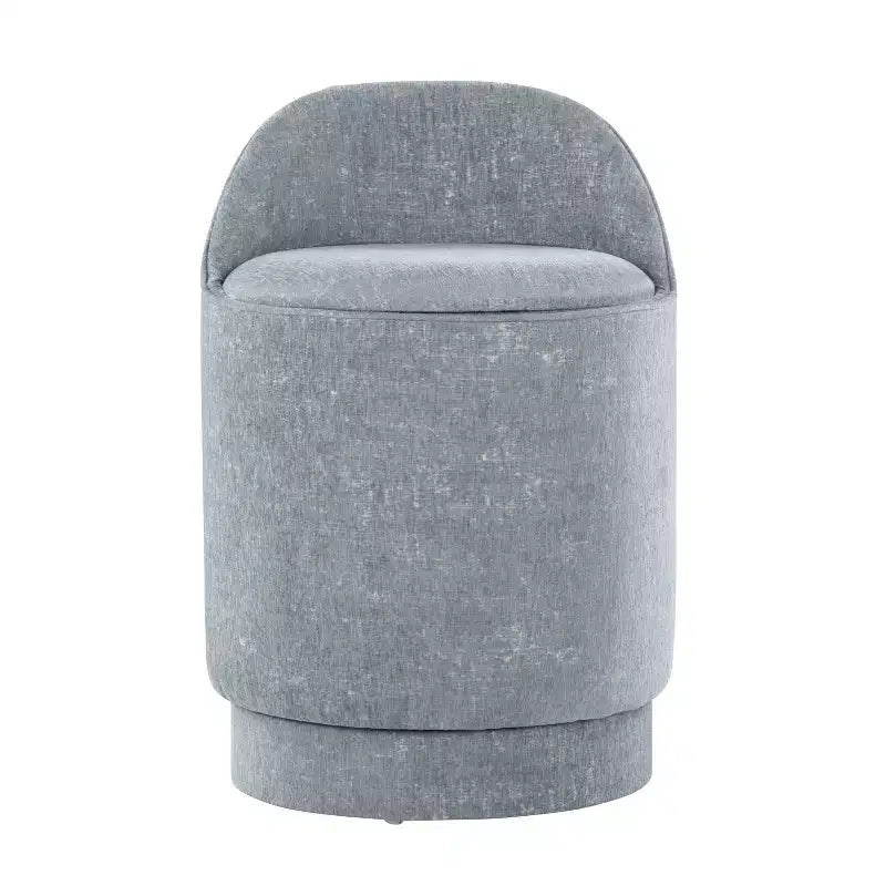 LumiSource Marla Upholstered Vanity Stool Fabric