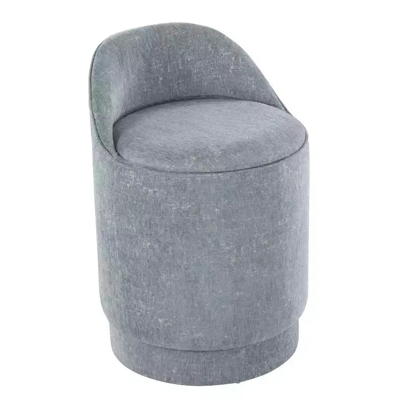 LumiSource Marla Upholstered Vanity Stool Fabric