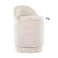 LumiSource Marla Upholstered Vanity Stool Fabric