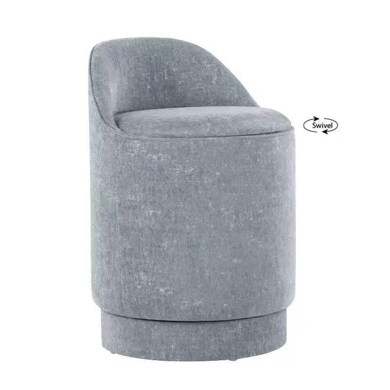 LumiSource Marla Upholstered Vanity Stool Fabric