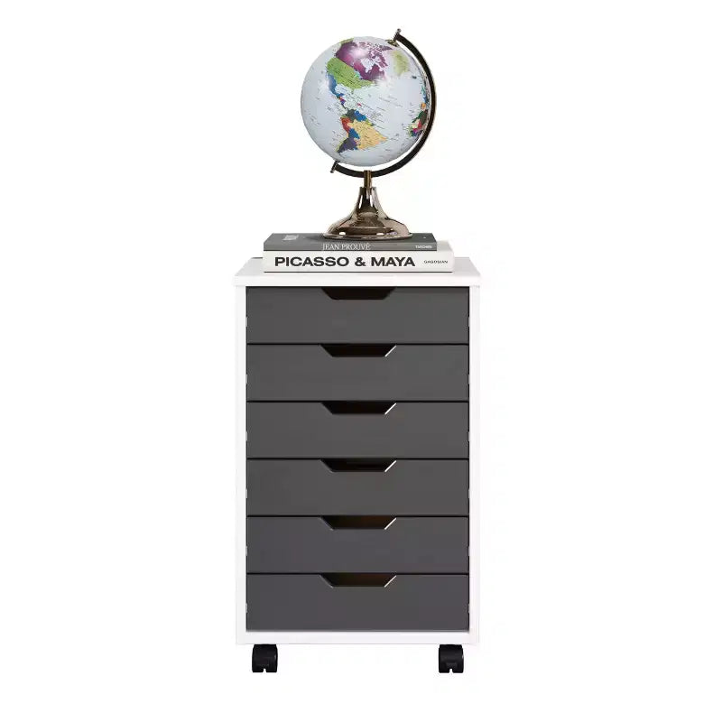 Chariot de rangement Trendfurn Omnia large à 6 tiroirs