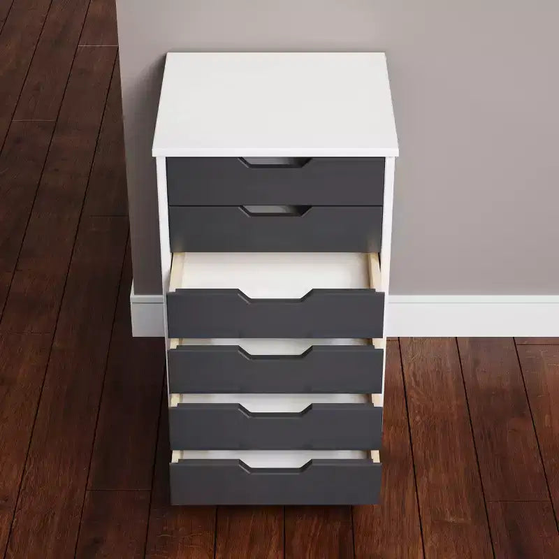 Chariot de rangement Trendfurn Omnia large à 6 tiroirs