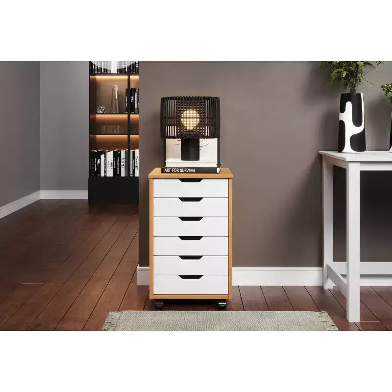 Chariot de rangement Trendfurn Omnia large à 6 tiroirs