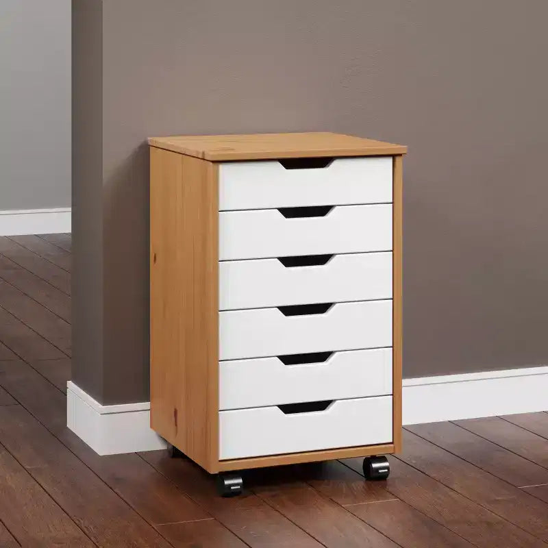 Chariot de rangement Trendfurn Omnia large à 6 tiroirs