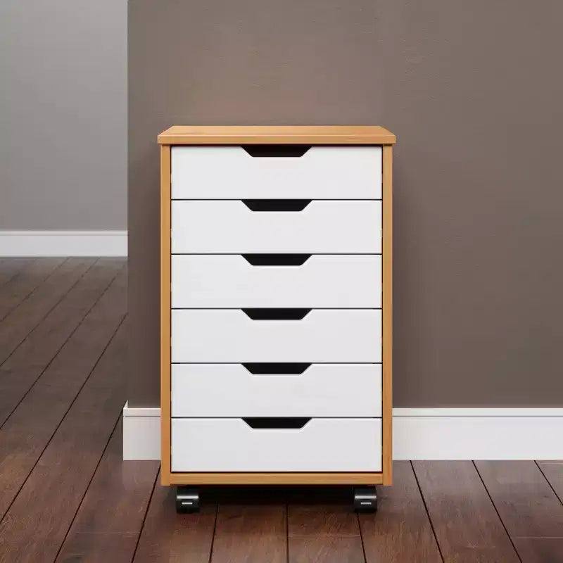 Chariot de rangement Trendfurn Omnia large à 6 tiroirs