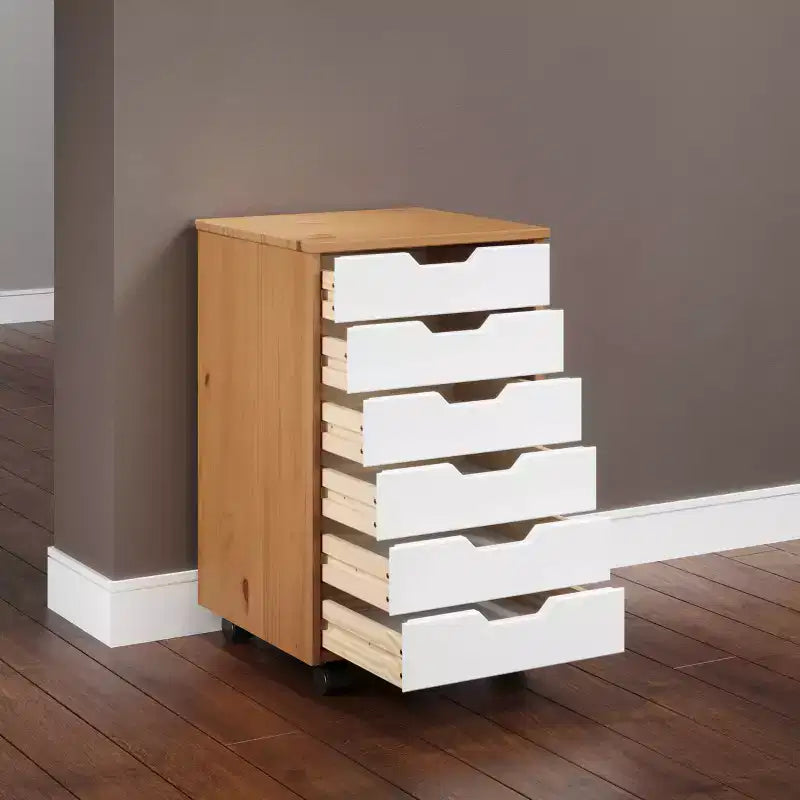 Chariot de rangement Trendfurn Omnia large à 6 tiroirs