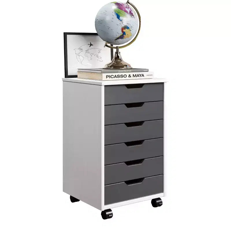 Chariot de rangement Trendfurn Omnia large à 6 tiroirs