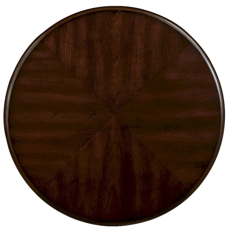 22  Round End Table,Solid Wood Sofa Side Table with Shelf,Living Room Corner Table Easy Assemble