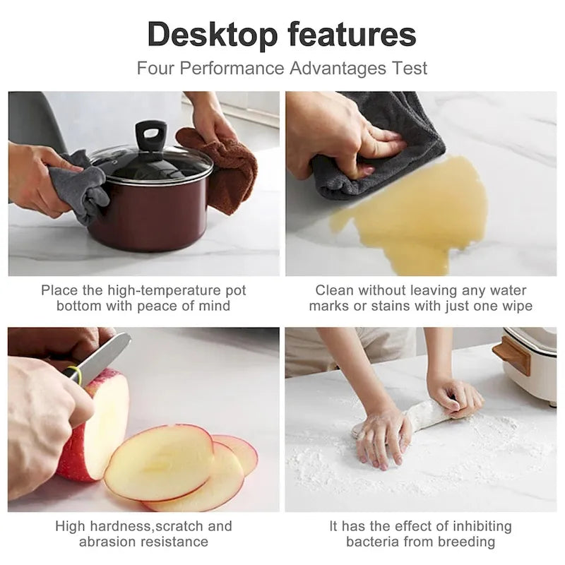 9 - Piece 94.48  Modern Minimalist Extendable Sintered Stone Top Dining Set with 8 Fabric Chairs