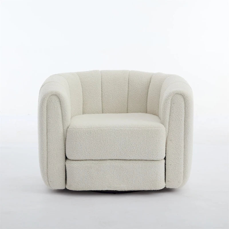 Modern Upholstered Swivel Accent Barrel Chair