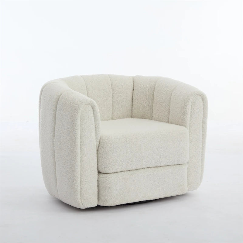 Modern Upholstered Swivel Accent Barrel Chair