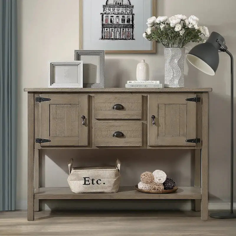 48  Sideboard Console Table with 2 Drawers - N/A