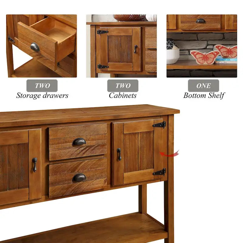 48  Sideboard Console Table with 2 Drawers - N/A