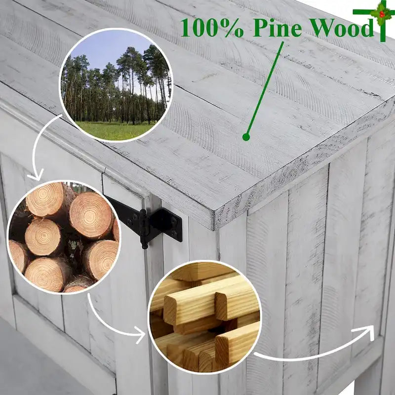 48  Sideboard Console Table with 2 Drawers - N/A