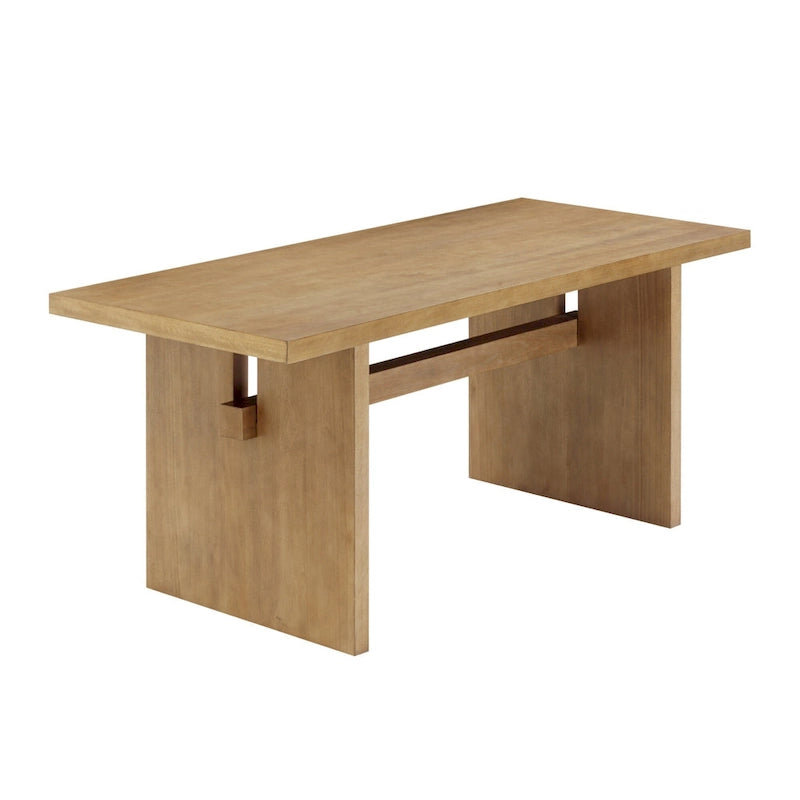 Briggs Modern Dining Table for 6, Small Rectangle Dining Table with Solid Wood Legs