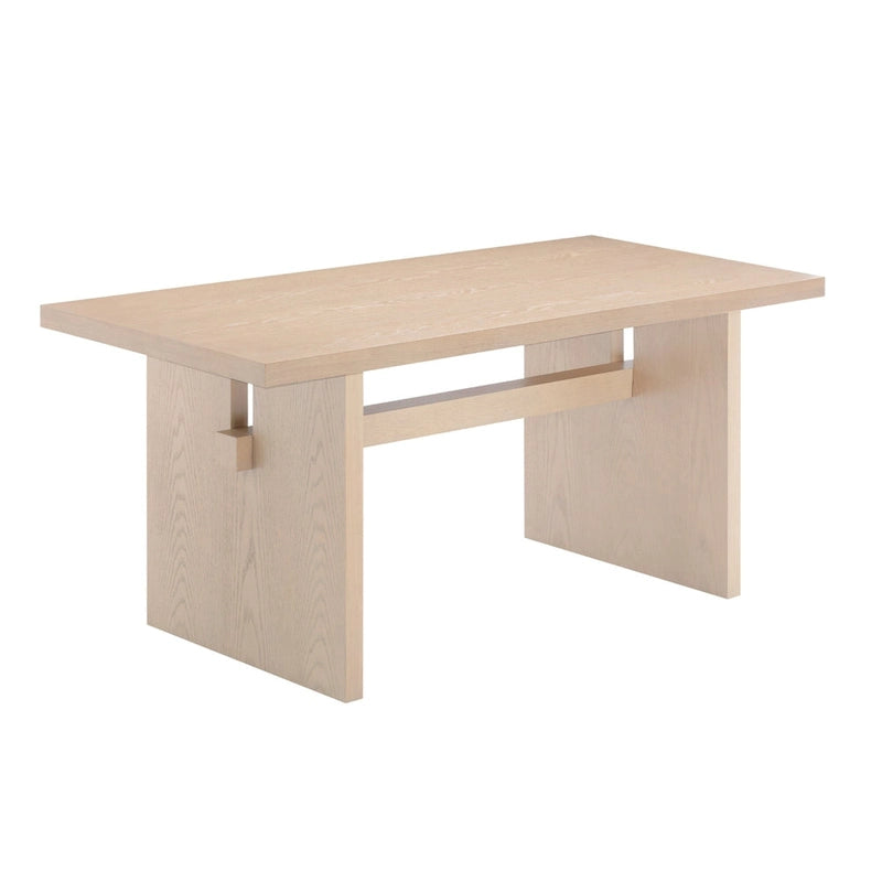 Briggs Modern Dining Table for 6, Small Rectangle Dining Table with Solid Wood Legs