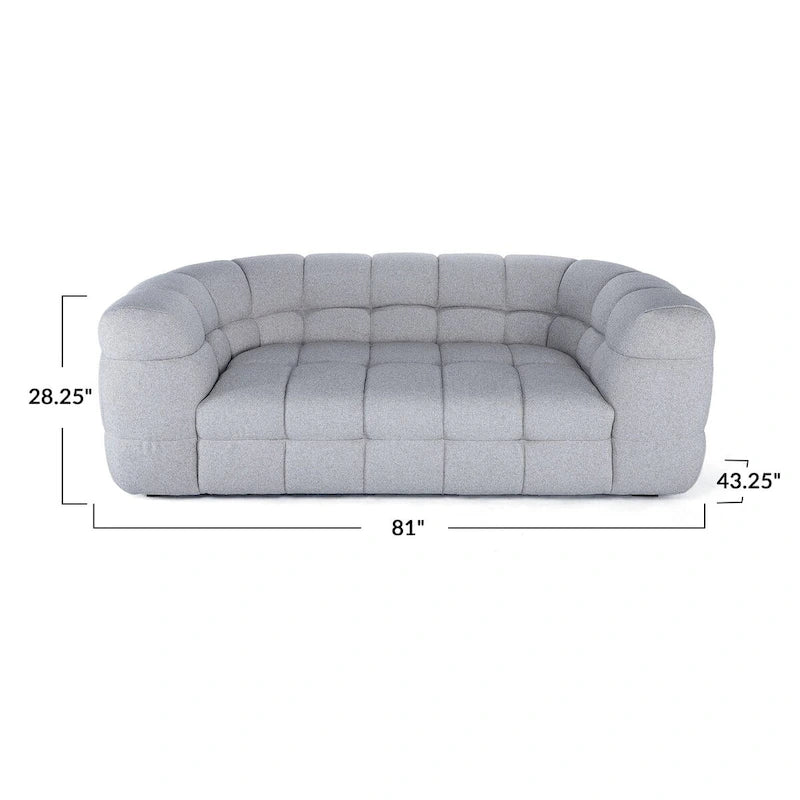 Mlange Tufted Curved Sofa