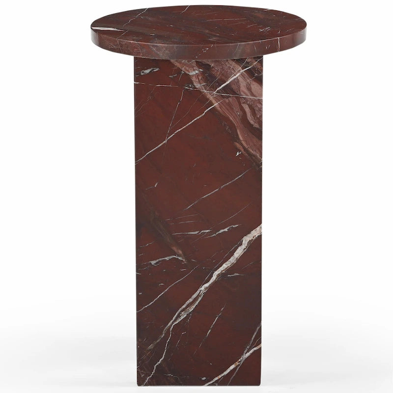 SAFAVIEH Couture Devlin Marble Drink Table - 12Wx12Dx20H