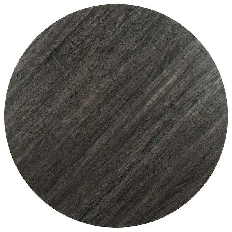 SAFAVIEH Zorana Dark Grey / Black Round Dining Table - 35.4  x 35.4  x 29.5  - 35Wx35Dx30H