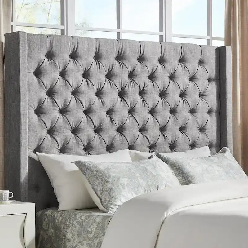 Naples Button-tufted Wingback Headboard only by iNSPIRE Q Artisan