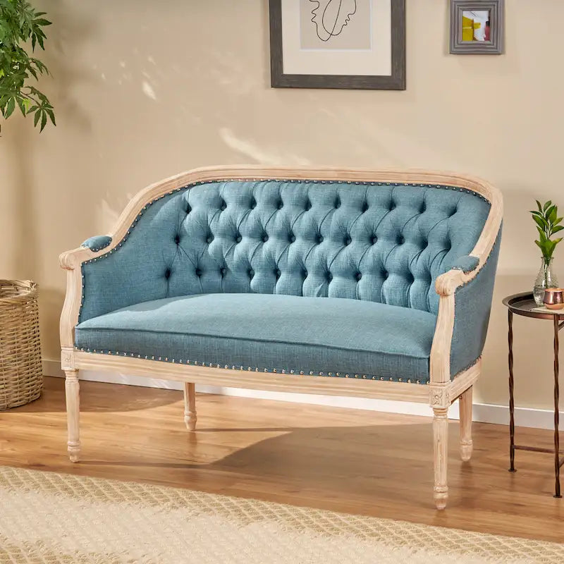 Faye Tufted Upholstered Loveseat by