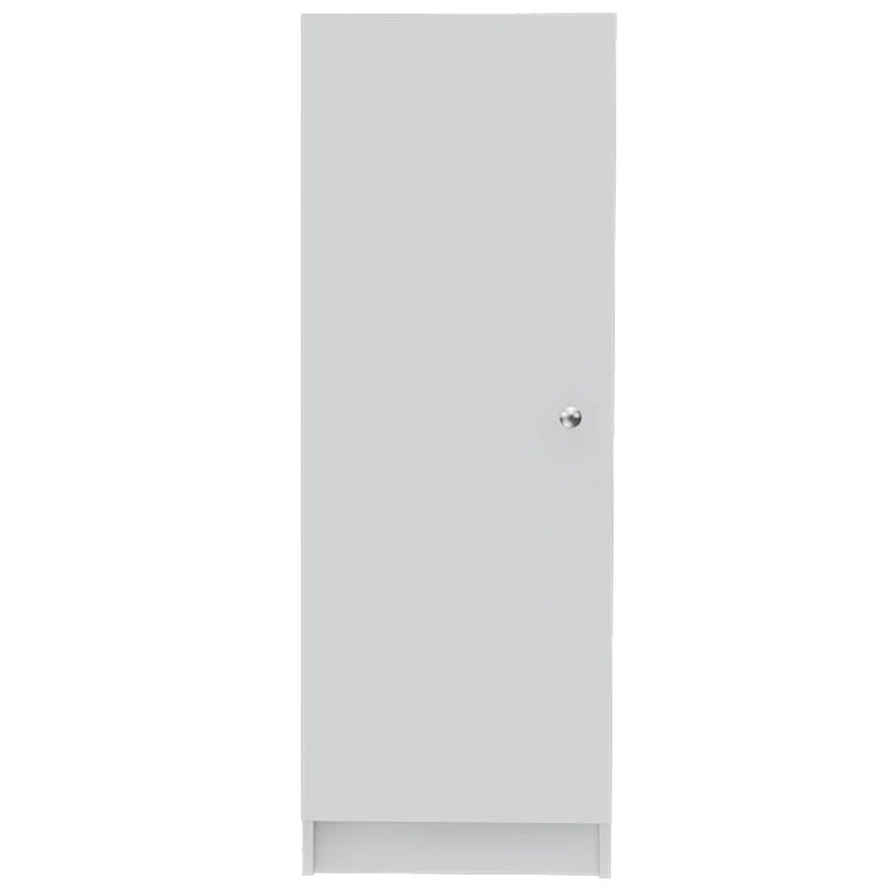 HomeRoots 47 White Wood Pantry Or Storage Closet - 16.9' X '47.4' X '12.3