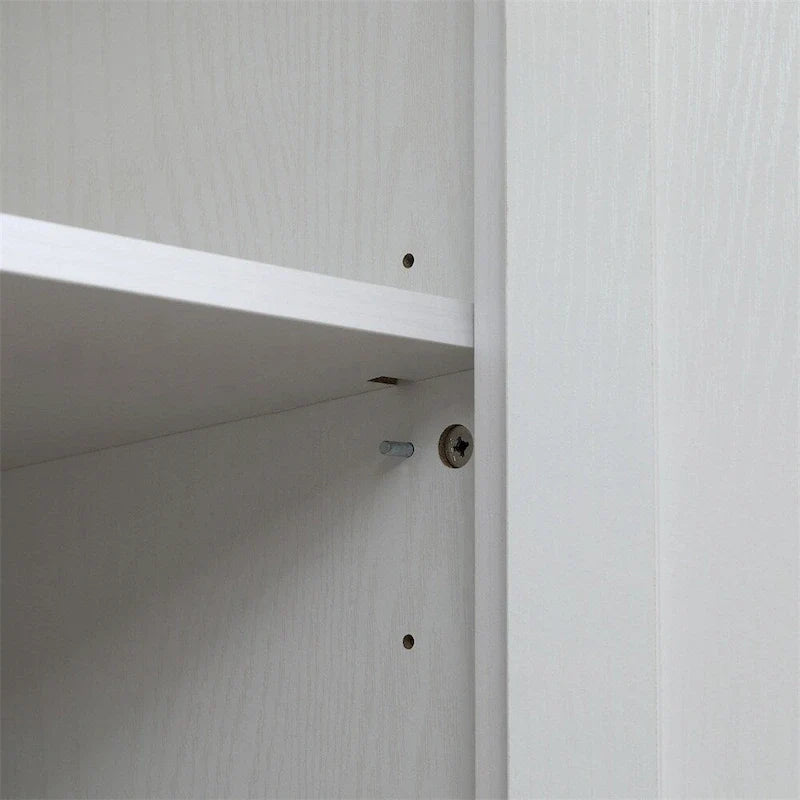 Freestanding Kitchen Storage Cabinet w/ Doors and Adjustable Shelves - N/A