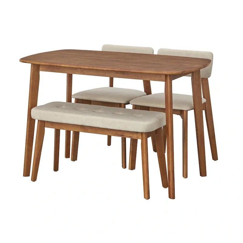 Ensemble de salle à manger 4 pièces en bois massif Nettie de Simple Living