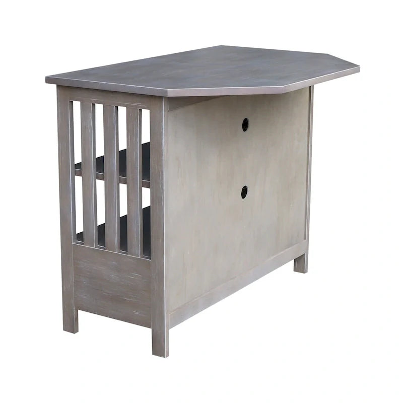 Solid Hardwood Mission Corner TV Stand