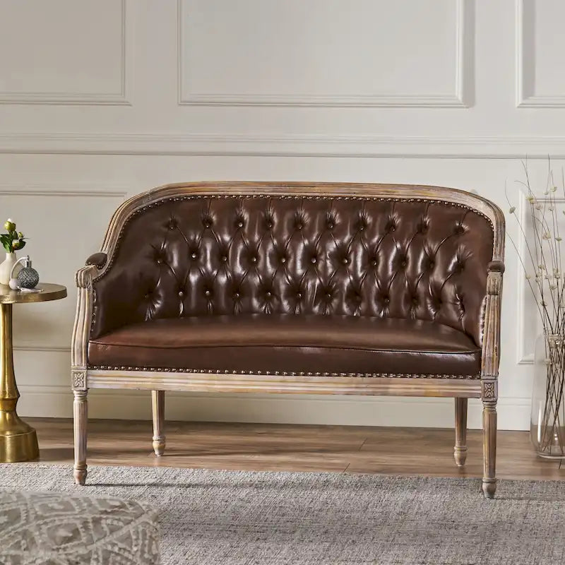 Faye Tufted Upholstered Loveseat by