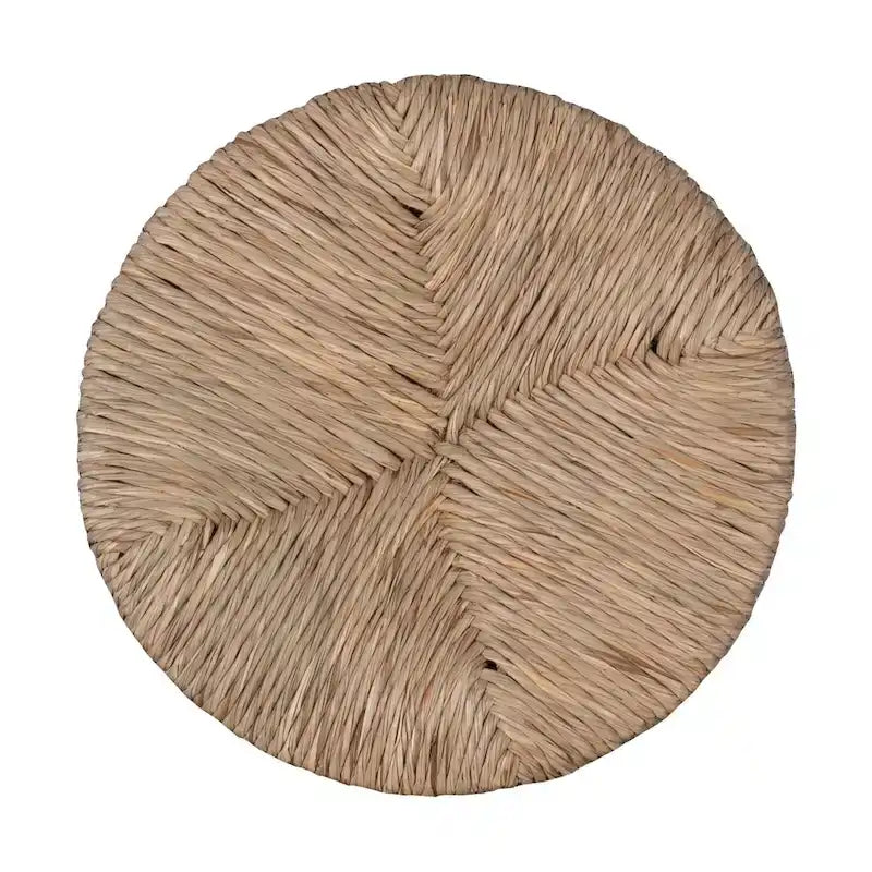 Maya Backless Swivel Counter Stool with Seagrass Seat