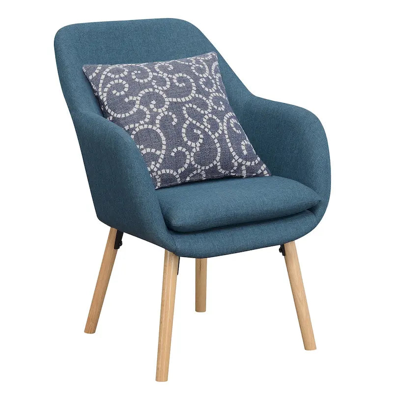 Convenience Concepts Take a Seat Charlotte Wingback Upholstered Accent Armchair