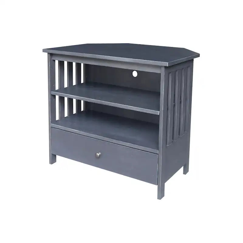 Solid Hardwood Mission Corner TV Stand