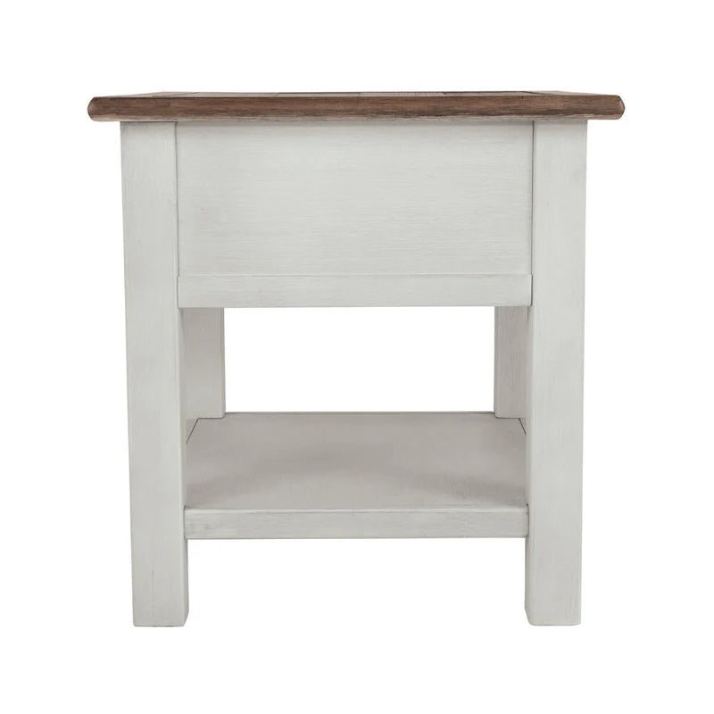 Bout de canapé décontracté Bolanburg blanc/marron antique