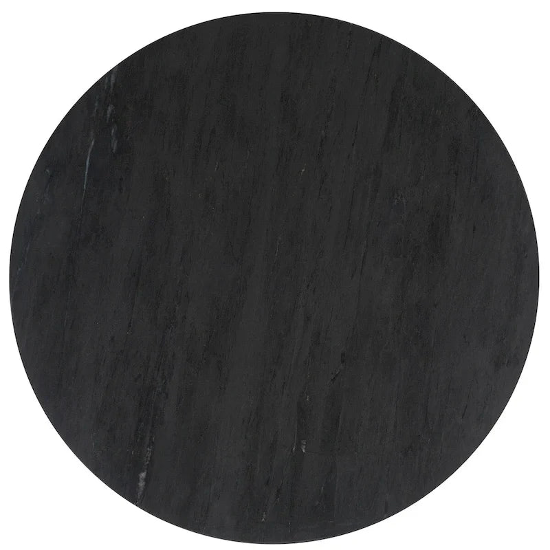 Table d'appoint ronde haute en marbre SAFAVIEH Couture Ghicu - 56 cm L x 53 cm P x 61 cm H - 21Wx21Dx24H