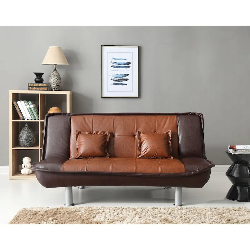 Lionel Faux Leather Sofa Bed