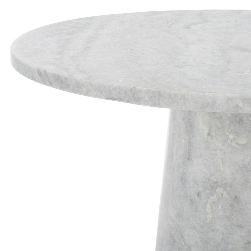 Table d'appoint ronde haute en marbre SAFAVIEH Couture Ghicu - 56 cm L x 53 cm P x 61 cm H - 21Wx21Dx24H
