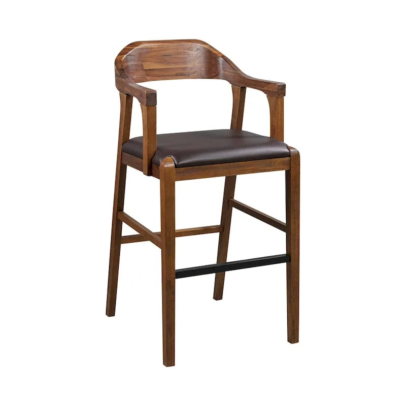 Rasmus Wood Counter or Bar Stool